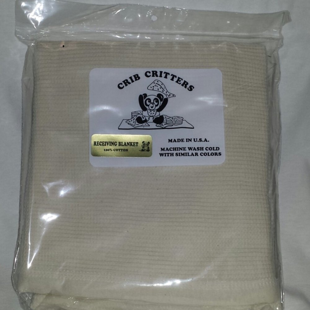Natural 30"x40" Receiving Blanket 100% Cotton NEW